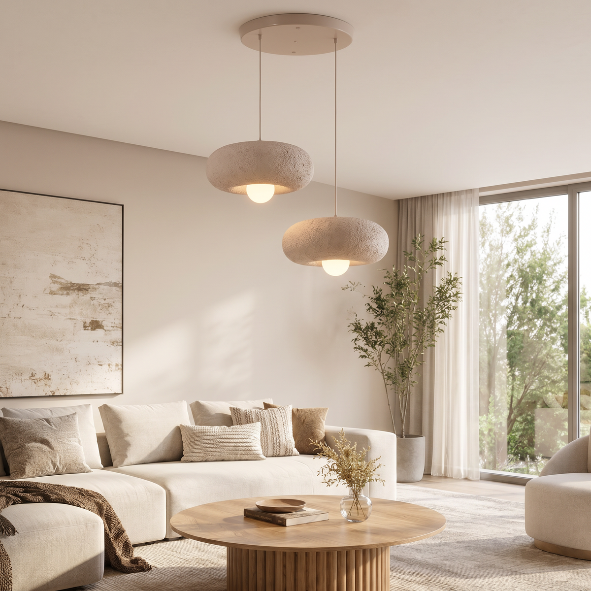 Modern İkili Sarkıt Avize
