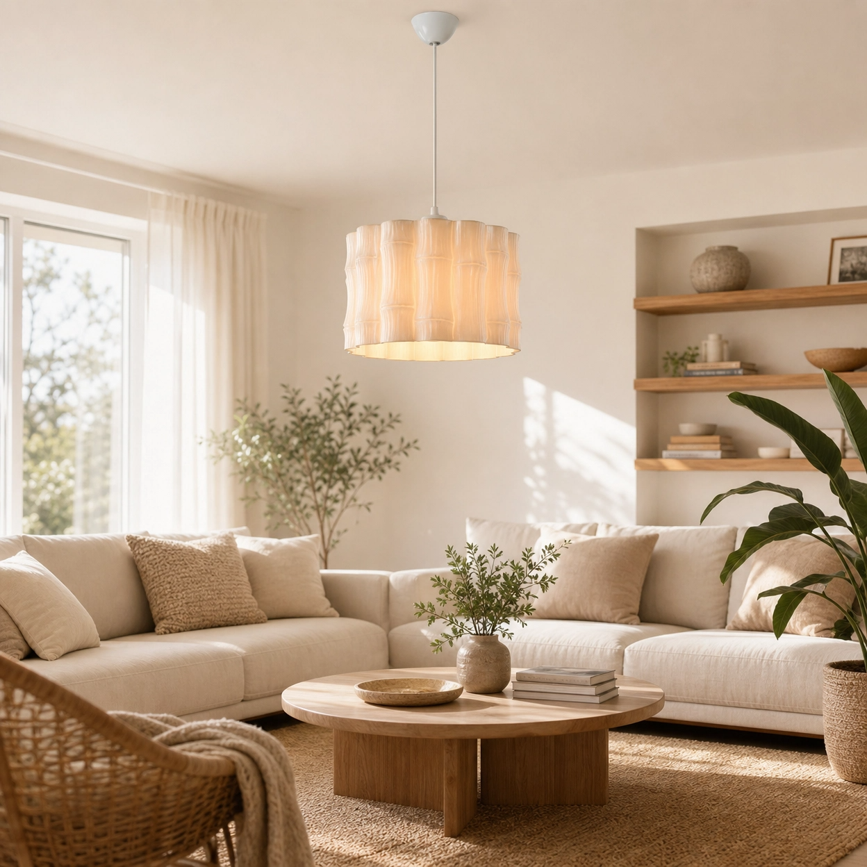 Modern Bambu Tasarım Avize