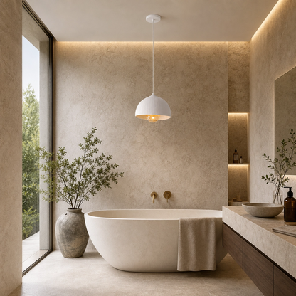 Beton Görünümlü Modern Avize