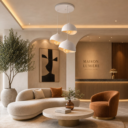 Beton Görünümlü Modern Avize